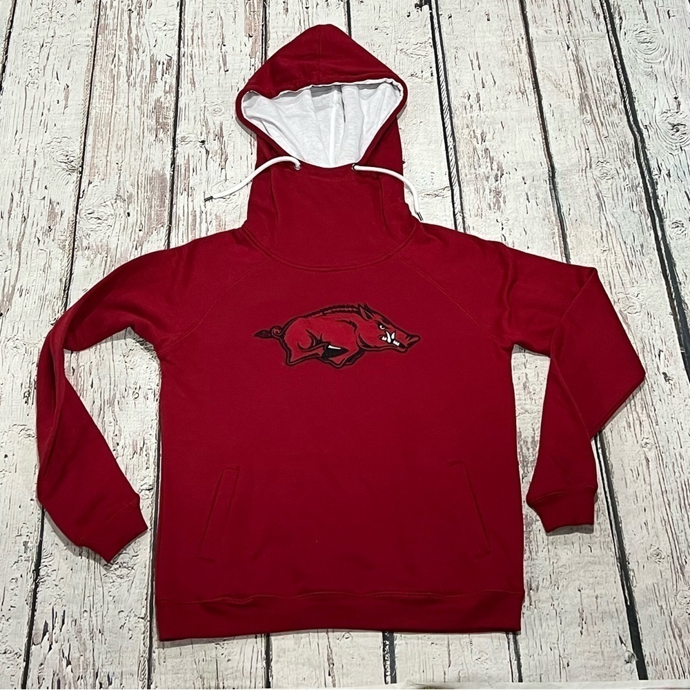 Women's Univeristy of Arkansas Razorbacks NCAA Hoodie Stitched Sweatshirt